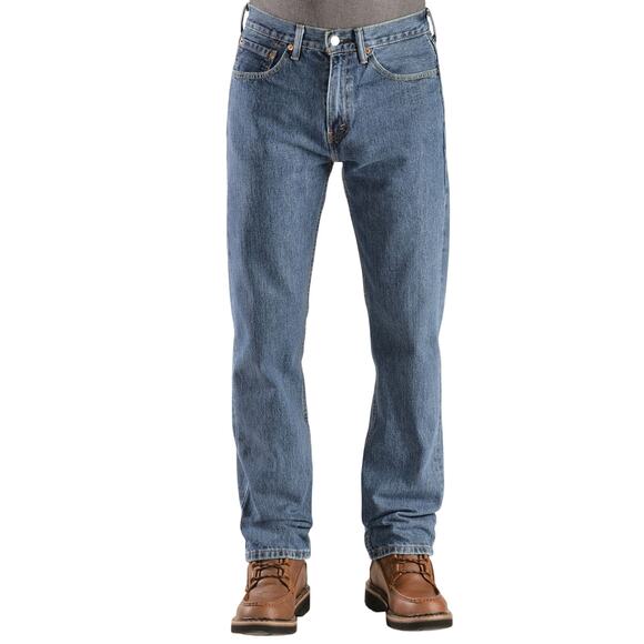 Levi's 505 Prewashed Regular Straight Leg Men's Jeans, Stonewash, Size 36x32 - Picture 2 of 7